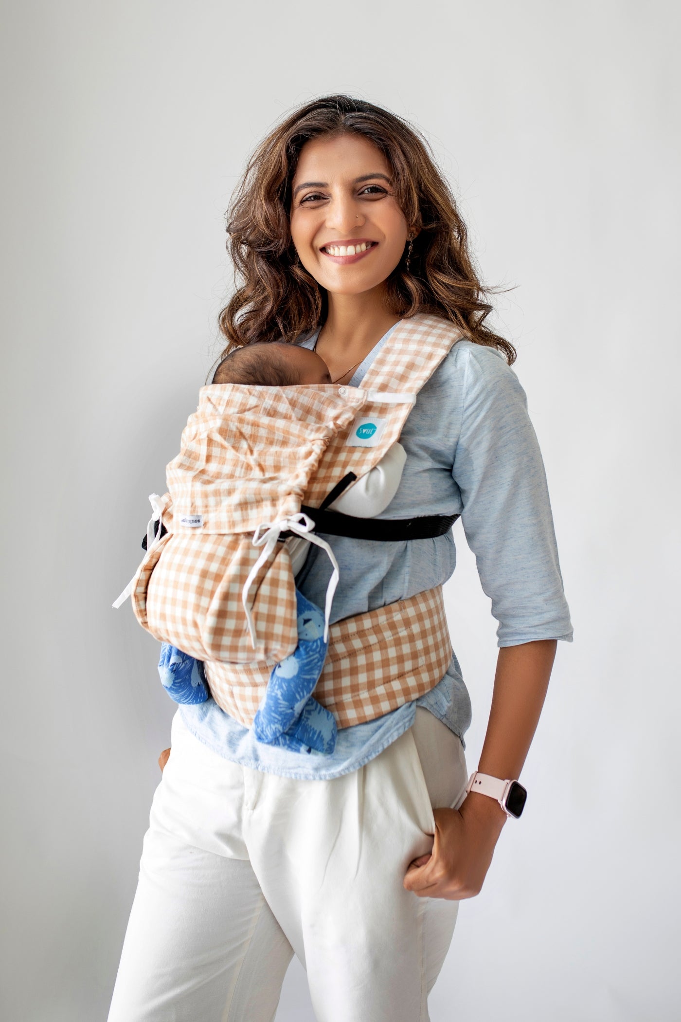 Lali Baby Carrier 0 2y Beige Checks Love the world today